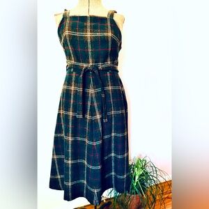 Super Preppy 70’s Vintage Plaid Wool Lanz Wrap Dress - Perfect Condition